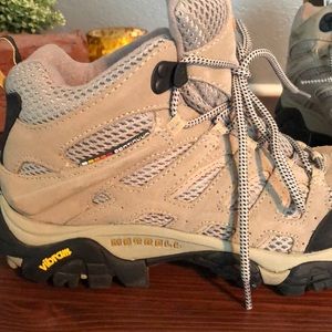 Tan Merrill Hiking Shoes